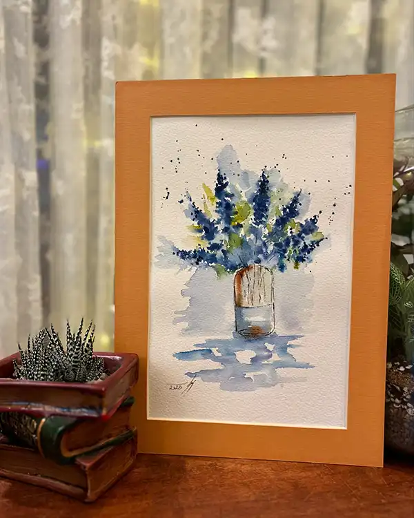 ایده نقاشی با آبرنگ | برای کودکان با طرح پینترستی (ساده و آسان) روی کاغذ