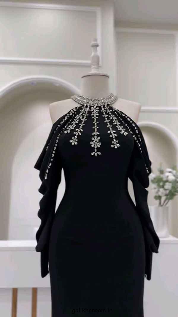 مدل جدید یقه لباس مجلسی: 30 ایده جدید و زیبا خاص خفن دیدنی و ژورنالی + کار دست