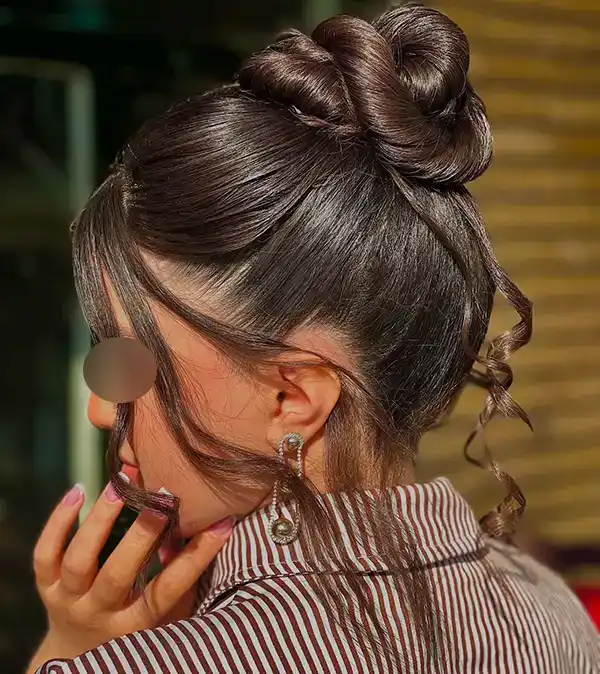 مدل شینیون بسته جدید