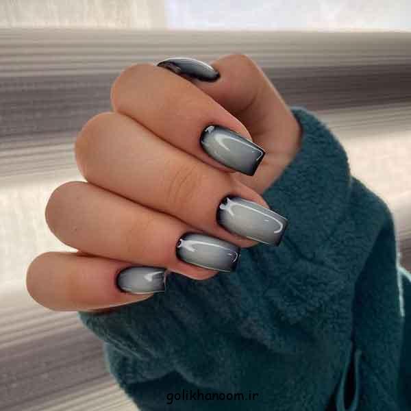مدل ناخن برای محرم دخترانه ۱۴۰۴ | گلچین طرح مشکی زیبا و جدید (کوتاه و بلند)