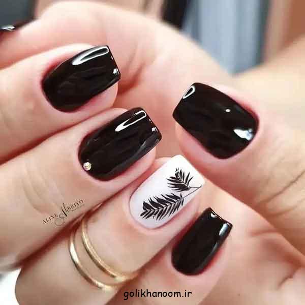 مدل ناخن برای محرم دخترانه ۱۴۰۴ | گلچین طرح مشکی زیبا و جدید (کوتاه و بلند)