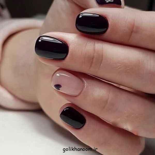 مدل ناخن برای محرم دخترانه ۱۴۰۴ | گلچین طرح مشکی زیبا و جدید (کوتاه و بلند)