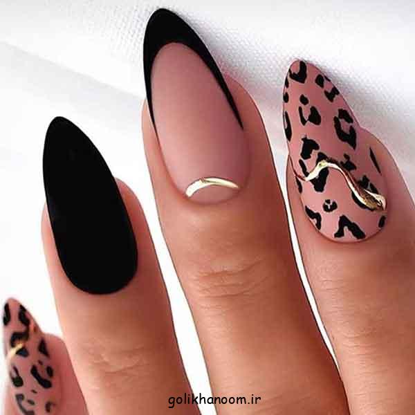 مدل ناخن برای محرم دخترانه ۱۴۰۴ | گلچین طرح مشکی زیبا و جدید (کوتاه و بلند)