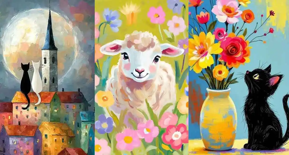 ایده نقاشی با آبرنگ | برای کودکان با طرح پینترستی (ساده و آسان) روی کاغذ