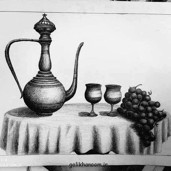 نقاشی سیاه و سفید ساده و آسان: 30 مدل با مداد فانتزی و آسان جهت الگو برداری