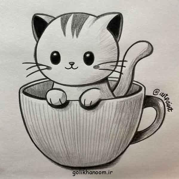 نقاشی سیاه و سفید ساده و آسان: 30 مدل با مداد فانتزی و آسان جهت الگو برداری