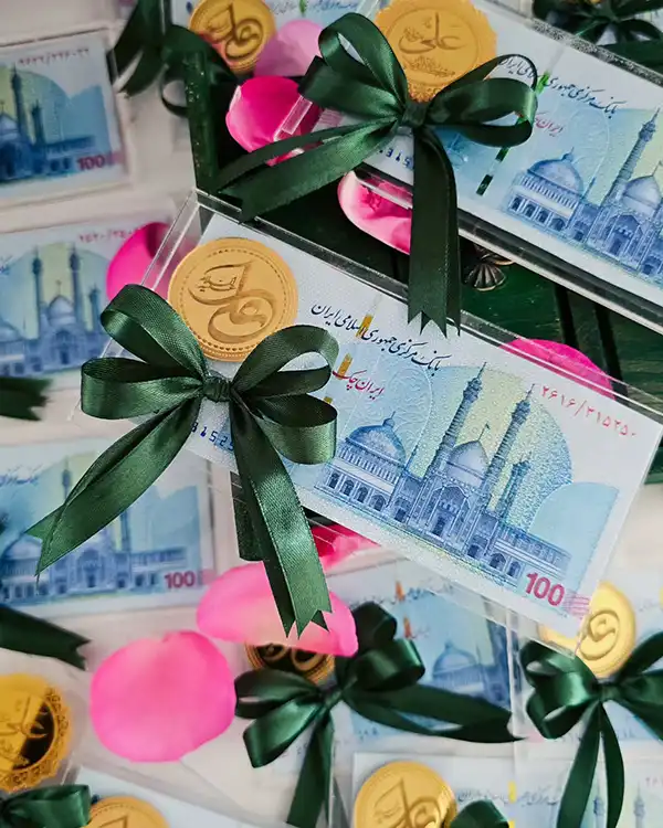 تزیین پول برای عید غدیر 2025؛ در خانه با روبان, تور, آموزش [ 70 ایده +گیفت جدید ]