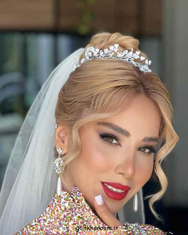 ارایش عروس با موهای بلوند؛ 30 مدل سبک اروپایی، میکاپ لایت و شینیون خاص