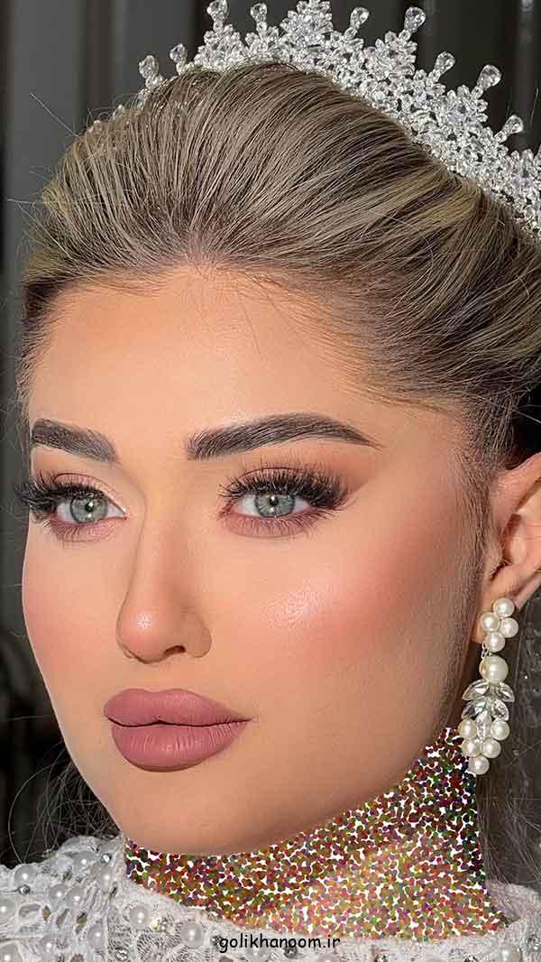 ارایش عروس با موهای بلوند؛ 30 مدل سبک اروپایی، میکاپ لایت و شینیون خاص