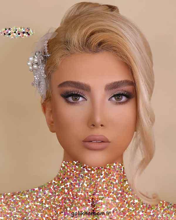 ارایش عروس با موهای بلوند؛ 30 مدل سبک اروپایی، میکاپ لایت و شینیون خاص