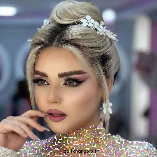 ارایش عروس با موهای بلوند؛ 30 مدل سبک اروپایی، میکاپ لایت و شینیون خاص