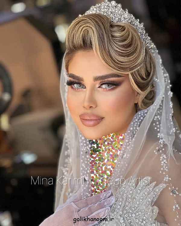 ارایش عروس با موهای بلوند؛ 30 مدل سبک اروپایی، میکاپ لایت و شینیون خاص