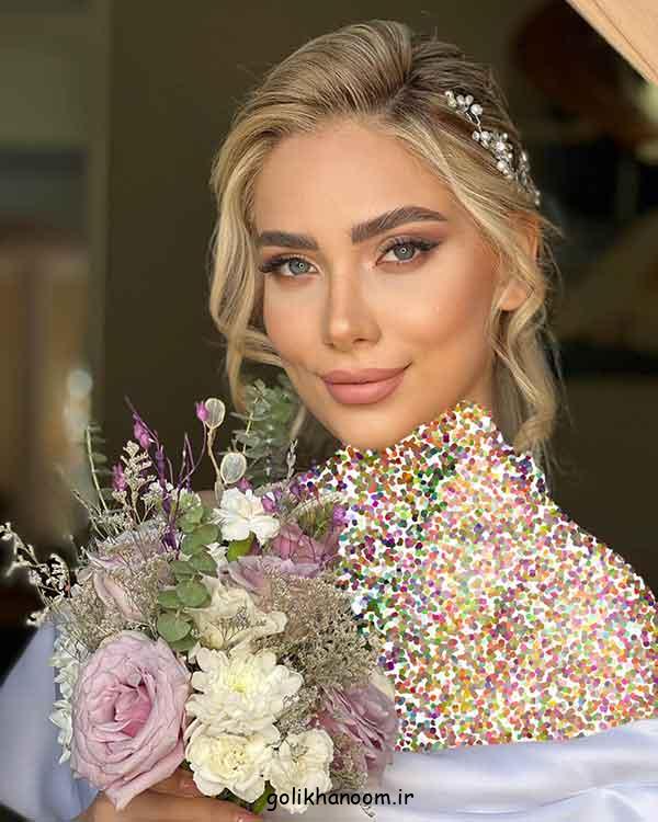 ارایش عروس با موهای بلوند؛ 30 مدل سبک اروپایی، میکاپ لایت و شینیون خاص