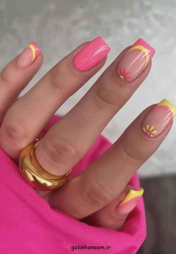 دیزاین ناخن با رنگ تابستانه؛ 30 ایده رنگ بازی تابستونی با ناخن‌های خاص تو!