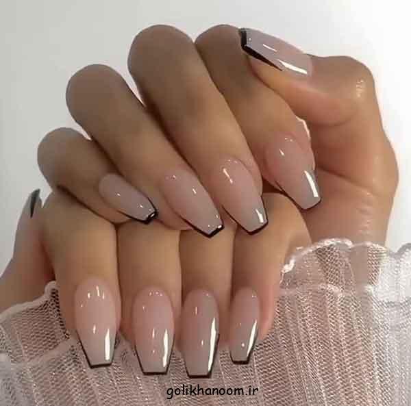 دیزاین ناخن گلدونی جدید: 30 طرح برای انواع کاشت بلند و کوتاه (فرنچ، طراحی ترند)