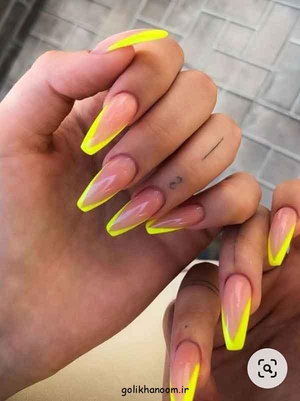 دیزاین ناخن گلدونی جدید: 30 طرح برای انواع کاشت بلند و کوتاه (فرنچ، طراحی ترند)