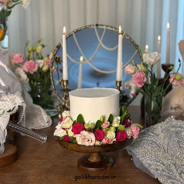 کیک جشن سالگرد ازدواج؛ 30 طرح اینستا دیزاین شده با گل طبیعی شیک (فانتزی، ساده)