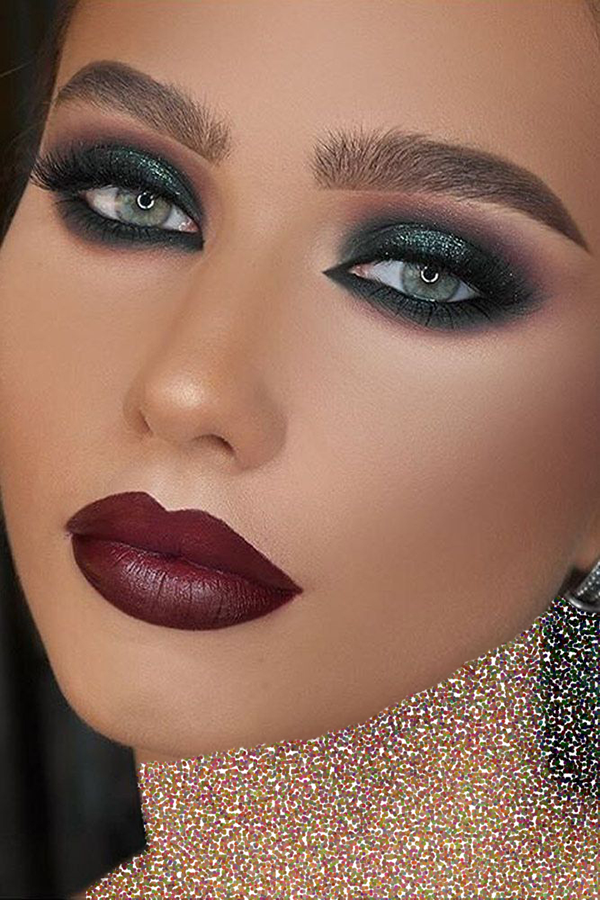 میکاپ با سایه سبز؛ 30 مدل یشمی شایندار ترکیب با رنگ دیگر طلایی (انواع پوست)