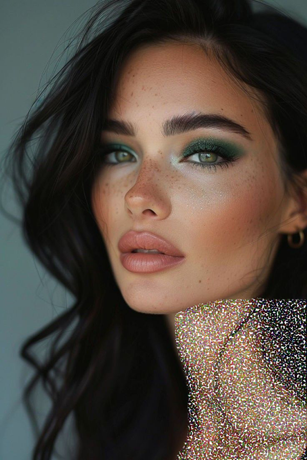 میکاپ با سایه سبز؛ 30 مدل یشمی شایندار ترکیب با رنگ دیگر طلایی (انواع پوست)