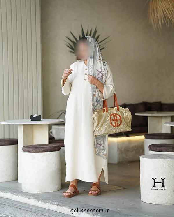 مانتو خنک برای روزهای گرم؛ 30 طرح با طراحی آزاد و تن‌خور راحت + رنگ‌ روشن