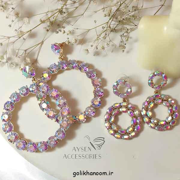 مدل گوشواره جدید کریستالی؛ 25 طرح با طراحی خاص و درخشش خیره‌کننده و تماشایی