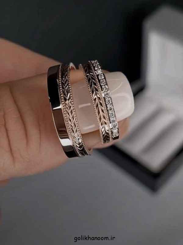 ست حلقه عقد جدید؛ 30 پیشنهاد خاص برای نماد عشق و تعهد (انواع حلقه رینگ ساده) 