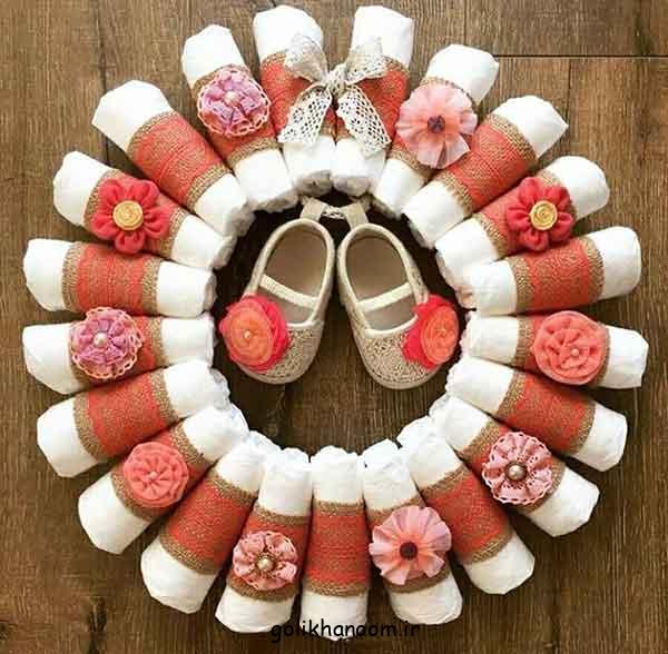 تزیین پوشک برای جشن سیسمونی؛ 30 ایده جذاب و خلاقانه پسر و دختر فانتزی زیبا